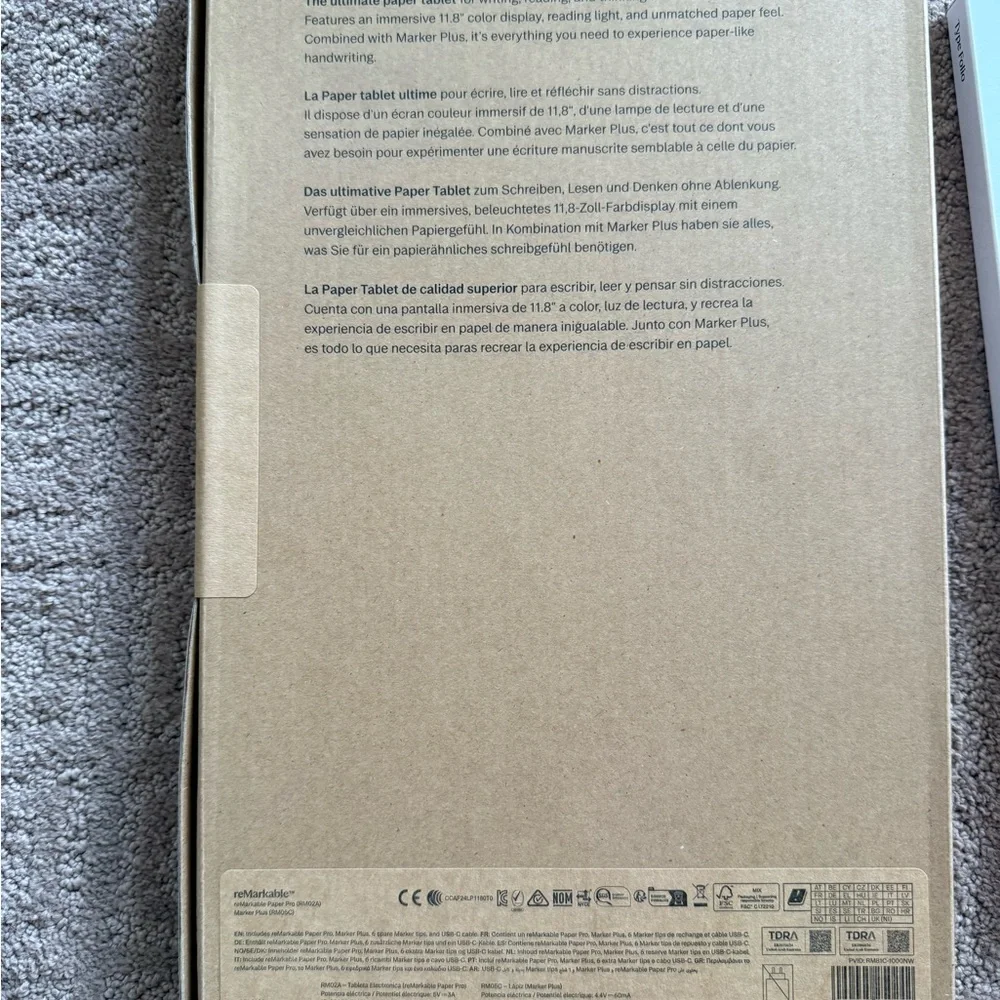 reMarkable Paper Pro with Type Folio and upgraded marker plus